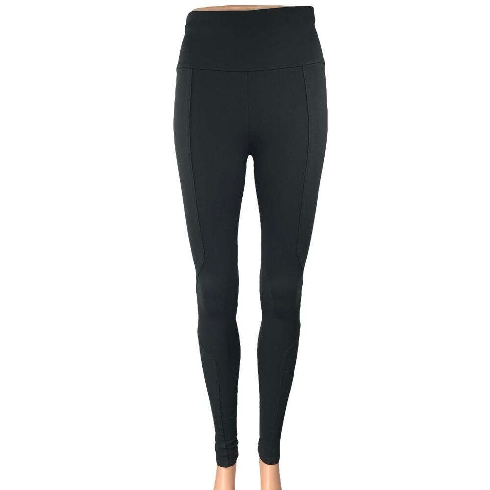 Live The Process Black High Waist Pull-On Athletic Yoga Leggings Pants Size XS